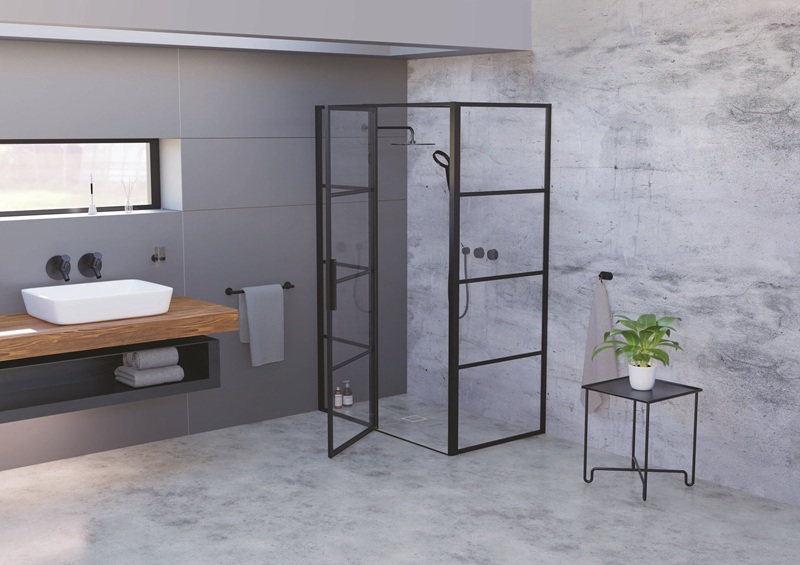 Image showing a fully finished wetroom with shower and sink