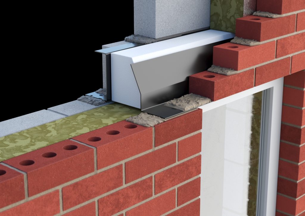 Catnic lintel installed