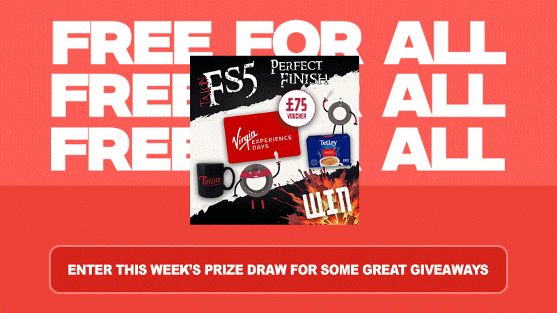 Graphic showing a selection of prizes up for grabs
