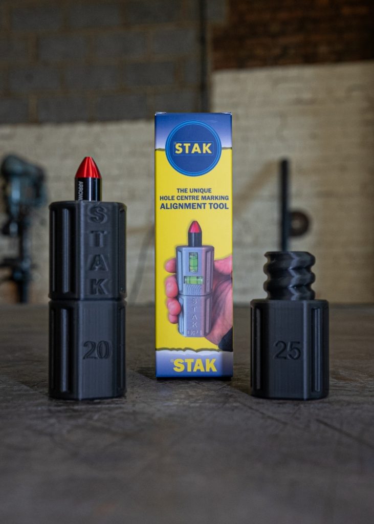 Image showing the contents of a STAK laser marking box
