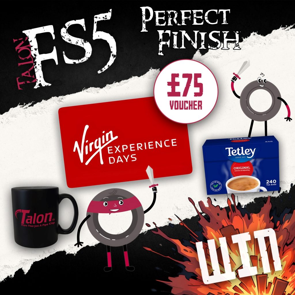 Image shows Talon prize up for grabs including Virgin experience day and FS5 bundle
