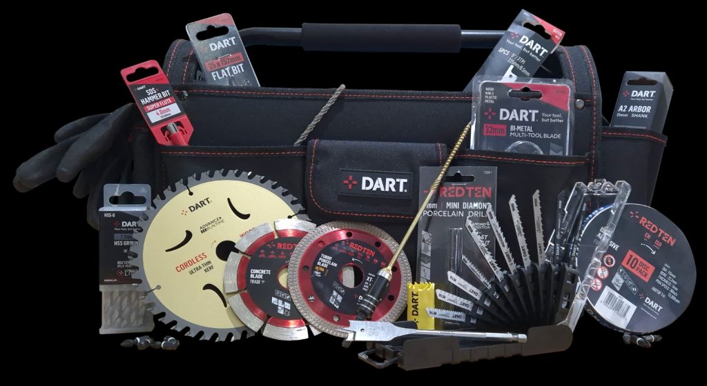 Collection of tool accessories from DART