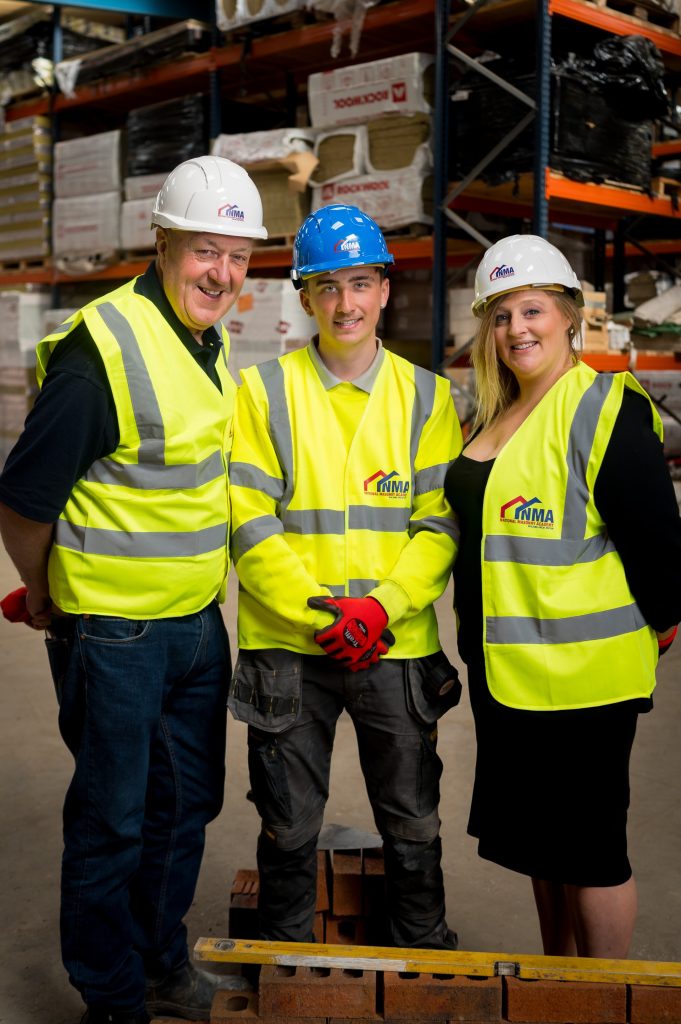 Eve Livett (right) with Malc Hancock (left) and a learner