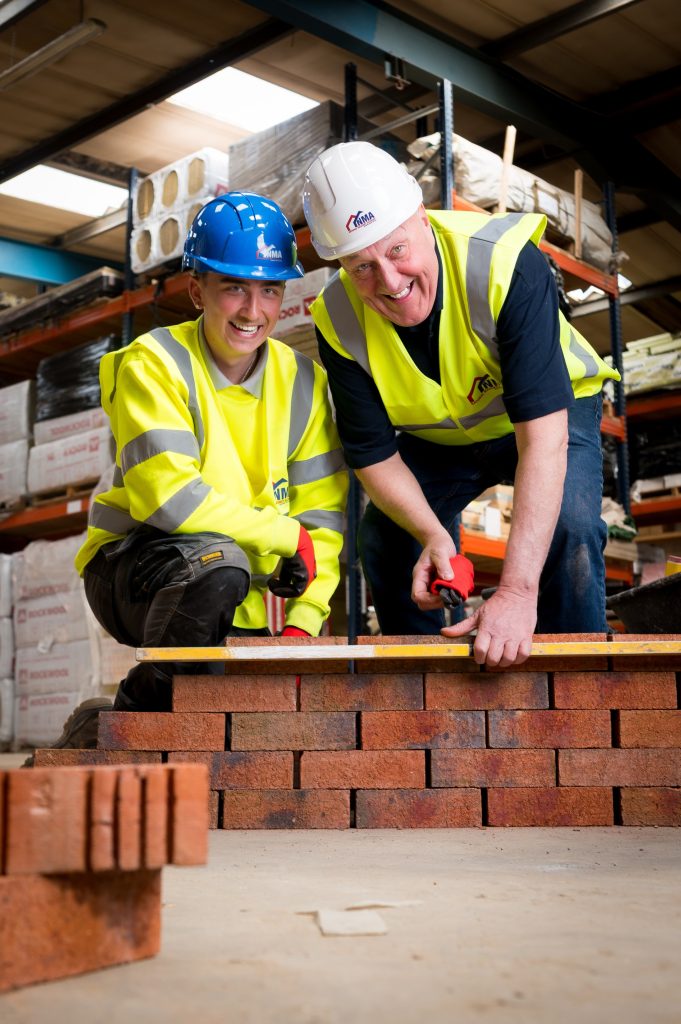 Malc Hancock (right) with learner
